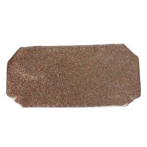 Lancôme Makeup Bag Pink Glitter Vinyl Zippered Pouch Cosmetic Organizer New